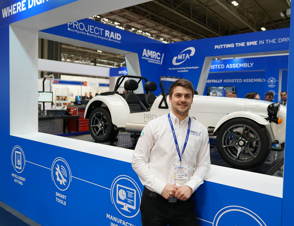 The AMRC's James Lindsay with Project RAID.